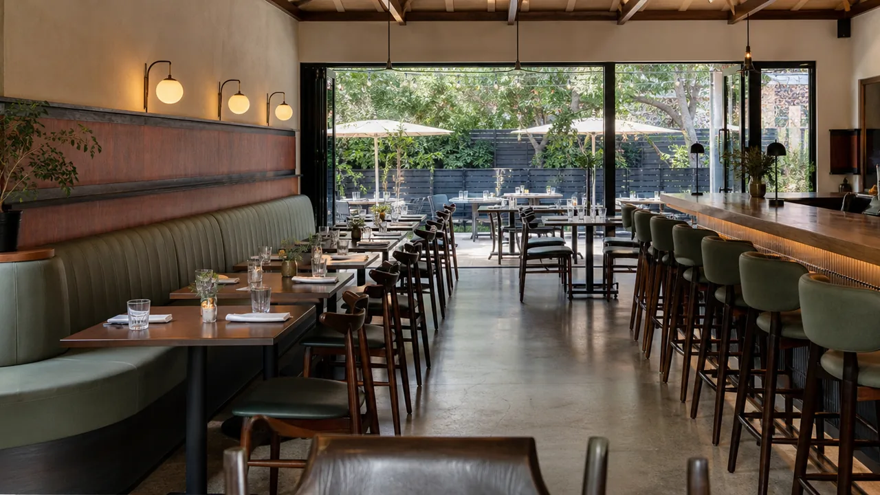 Restaurant furniture setting