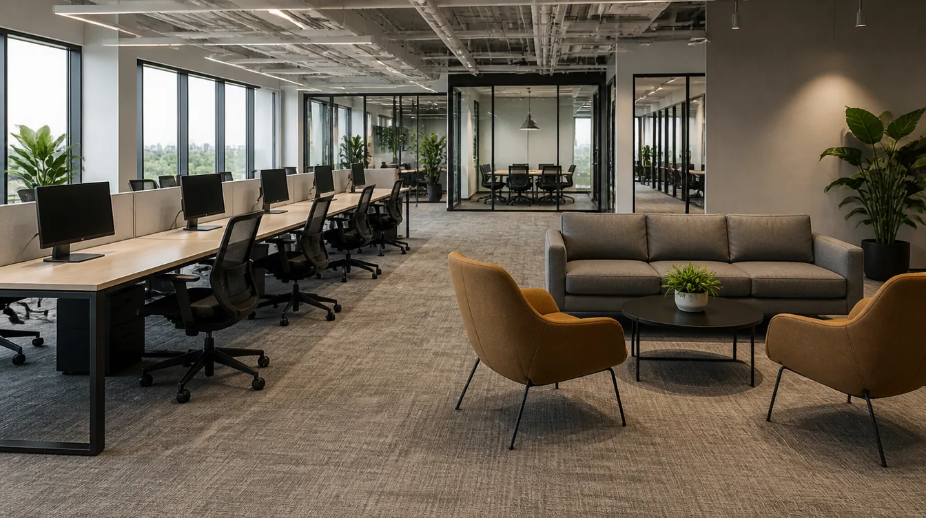 Workplace furniture setting